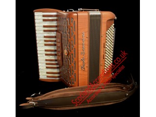 Paolo Soprani Folk 34 key 96 bass 3 voice wood accordion.  Midi expansion available.